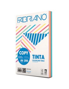 Fabiano Colore Fogli A4 Mix Tenui Pastello 200g FED19100819 Fabriano | Futurartshop.com