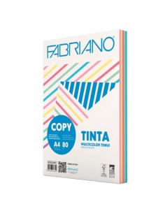 Fabiano Colore Fogli A4 Mix Tenui Pastello 80g FED19100811 Fabriano | Futurartshop.com