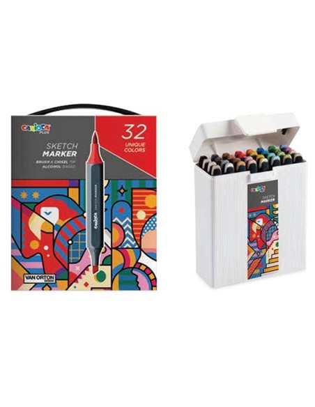 Carioca plus pennarelli doppia punta sketch marker 32 pezzi LAG45242 Carioca | Futurartshop.com