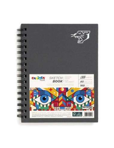 Carioca Plus A5 Spiral Sketchbook CAR45226 Carioca | Futurartshop.com