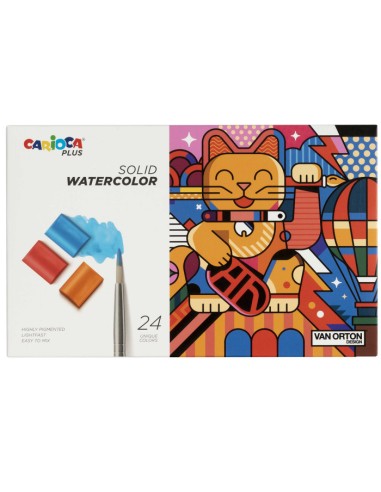 Carioca Plus 12 Acquarelli con pennello CAR45210 Carioca | Futurartshop.com