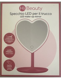 Small Heart-Shaped LED Makeup Mirror IBSHIB70 Ibs | Futurartshop.com