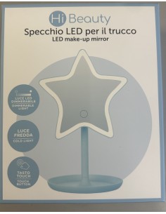 Small Star-Shaped LED Makeup Mirror IBSHIB73 Ibs | Futurartshop.com