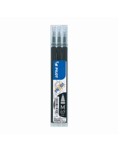 Frixion refill for ballpoint pen, black color, 3 pieces 2119909927252 Pilot | Futurartshop.com