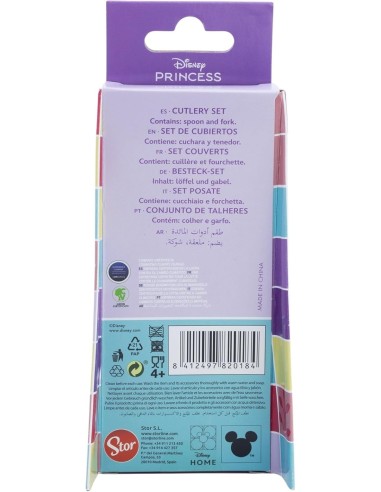Disney Princess – 2-Piece Metal Cutlery Set EOL82018 Stor | Futurartshop.com