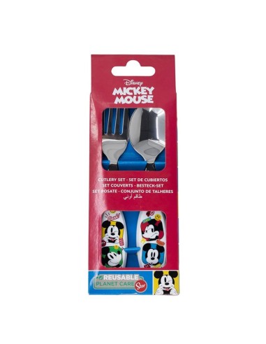 Disney Mickey Mouse – 2-Piece Metal Cutlery Set EOL74318 Stor | Futurartshop.com