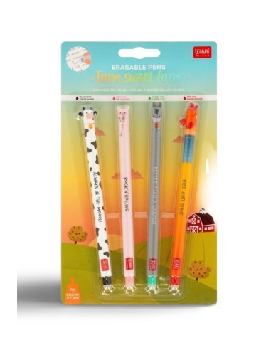 Set 4 Penne Fattoria Gel Cancellabili LEGEPSET0011 Legami Milano | Futurartshop.com