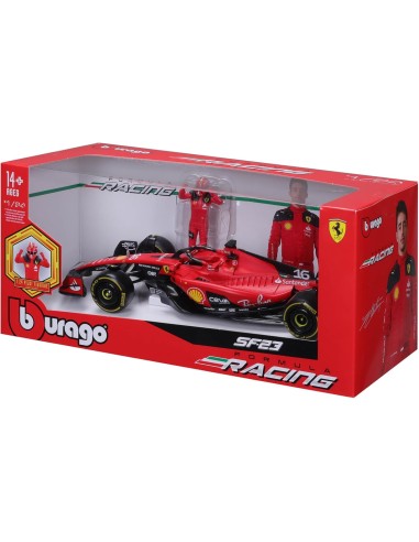 Auto Ferrari F1 SF-23 1:24 con pilota Leclerc BUR18-26809 Burago | Futurartshop.com