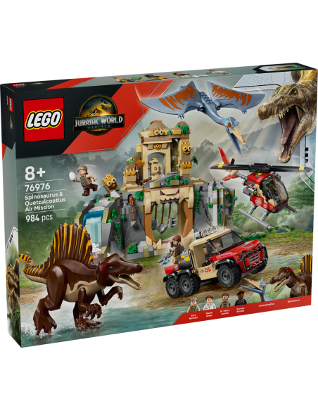Lego Jurassic World 76976 - Missione aerea con Spinosauro e Quetzalcoatlus LEG6533327 Lego | Futurartshop.com