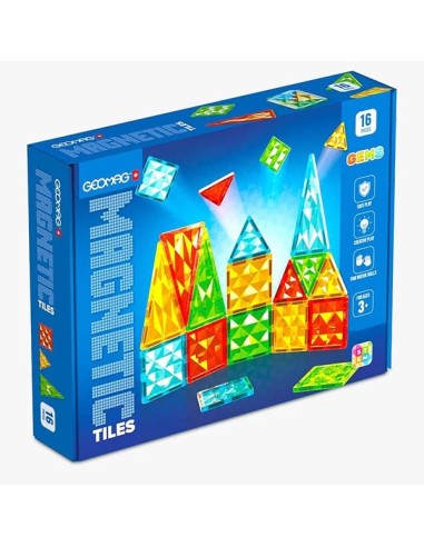 Geomag Magnetic Tiles Gems 16 costruzioni magnetiche BIA4100 Geomag | Futurartshop.com
