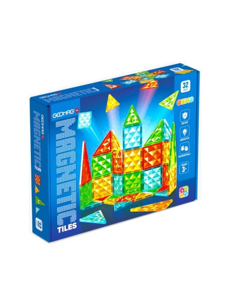 Geomag Magnetic Tiles Gems 32 – Costruzioni Magnetiche Creative NEP4101 Geomag | Futurartshop.com