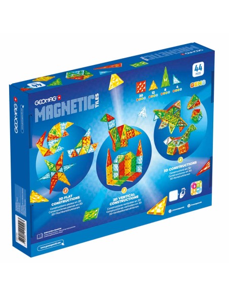 Geomag Magnetic Tiles Gems 44 – Costruzioni Magnetiche Creative BIA4102 Geomag | Futurartshop.com