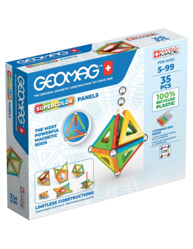 Geomag SuperColor Panels 35 – Recycled Magnetic Constructions BIA377 Geomag | Futurartshop.com