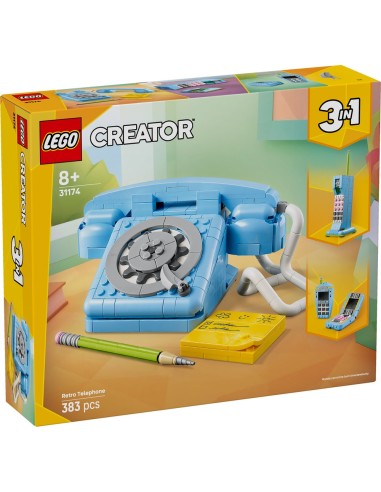 LEGO Creator 31174 – 3 in 1 Telefono Retrò da Costruire LEG6540425 Lego | Futurartshop.com