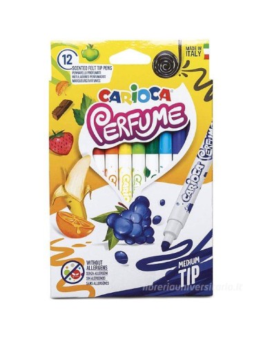 Carioca 12 Scented Washable Markers for Kids – Safe Fun CAR42672 Carioca | Futurartshop.com