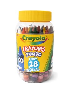 28 Pastelli a Cera Jumbo in Barattolo per Bambini CRA52-3037 Crayola | Futurartshop.com