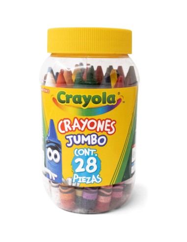28 Pastelli a Cera Jumbo in Barattolo per Bambini CRA52-3037 Crayola | Futurartshop.com