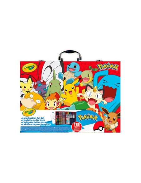 Valigetta dell’Artista Pokémon 115 pz – Colori e Divertimento CRA04-2931 Crayola | Futurartshop.com