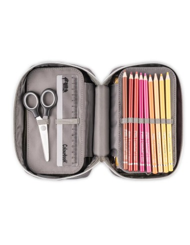 Geolier Full 1-Zip Pencil Case – Black – School & Office LAGGLR00036-1 Colourbook | Futurartshop.com