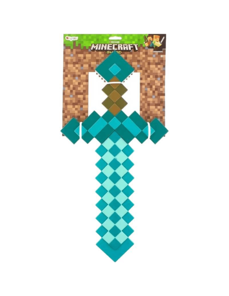 Minecraft Spada Diamante 51 cm – Replica Ufficiale in Plastica JAK65684 Jakks Pacific | Futurartshop.com