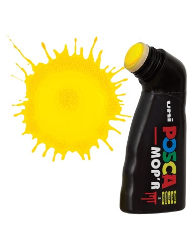 UniPosca MOP‑R Giallo – Pennarello Mop 19 mm Extra‑Broad LAG28419 Osama | Futurartshop.com