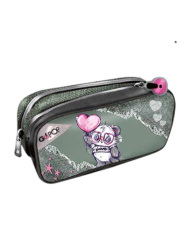Go Pop Astuccio Maxi 2 Zip – 2 Scomparti Panderful Panda GIOGG9X8510 Giochi Preziosi | Futurartshop.com