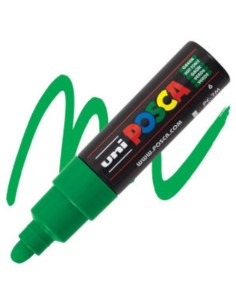 Uni Posca PC‑5M Verde – Pennarello Punta Larga 4,5‑5,5 mm LAG6613075 Osama | Futurartshop.com