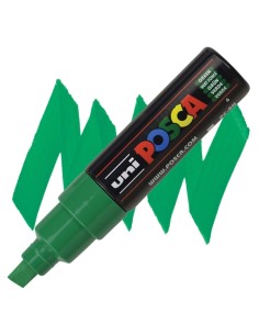 Uni Posca PC‑8K Verde – Pennarello Punta Larga 8 mm LEG0003079 Osama | Futurartshop.com