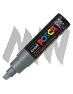Uni Posca PC‑8K Argento – Pennarello Punta Larga 8 mm LAG6403566 Osama | Futurartshop.com