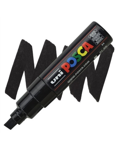 Uni Posca PC‑8K Black – 8 mm Broad Tip Marker LAG6404168 Osama | Futurartshop.com