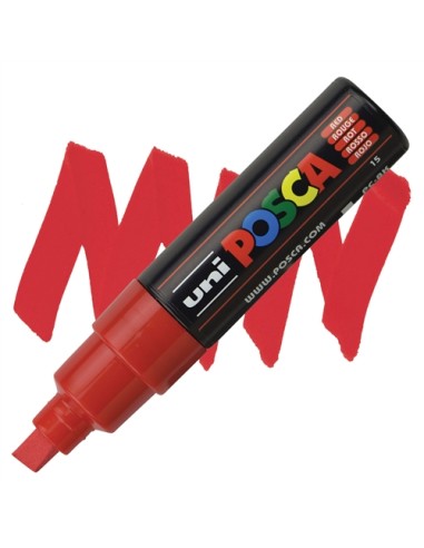 Uni Posca PC‑8K Red – 8 mm Broad Tip Marker LAG6404077 Osama | Futurartshop.com