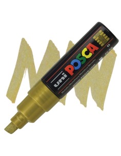 Uni Posca PC‑8K Oro – Pennarello Punta Larga 8 mm LAG6403533 Osama | Futurartshop.com