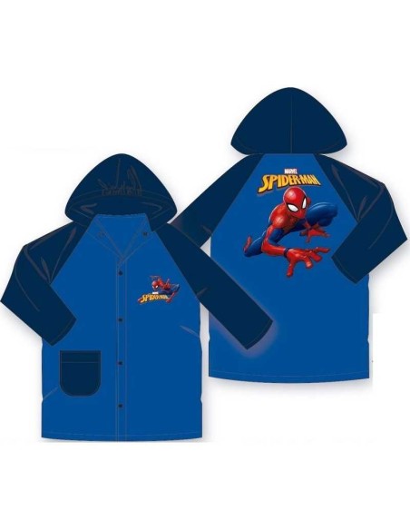 Mantellina Impermeabile Spiderman 6 Anni – 116 cm con Cappuccio VYASPI23-1843/6A Futurart | Futurartshop.com