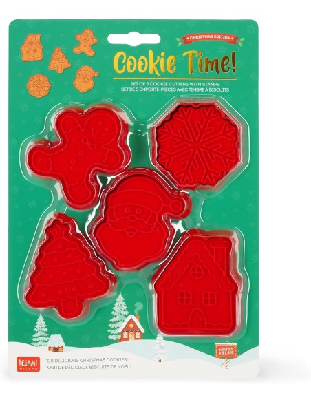 Legami Set 5 Formine per Biscotti con Timbro – Cookie Time! LEGCCC0001 Legami Milano | Futurartshop.com