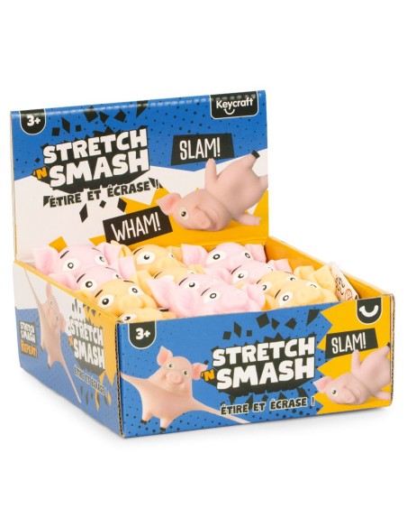 Stretch ’N Smash Maialino – Giocattolo Sensoriale Antistress KEYNV830 KeyCraft | Futurartshop.com