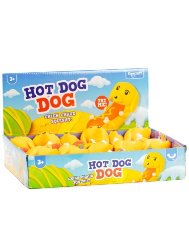 Squeezy Hot Dog – Giocattolo Sensoriale Anti‑Stress 6 × 6 × 13 cm KEYNV808 KeyCraft | Futurartshop.com