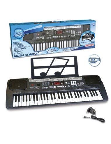 Tastiera Digitale 61 Tasti Passo Medio USB – Pianoforte Elettronico ICA166110 Bontempi | Futurartshop.com