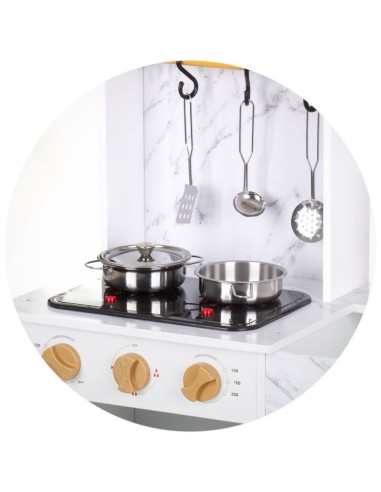 Cucina in Legno 92 cm con Luci e Suoni – 2 Elettrodomestici CHIDIWH02403568 Chipolino | Futurartshop.com