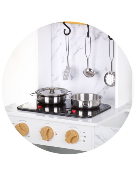 Cucina in Legno 92 cm con Luci e Suoni – 2 Elettrodomestici CHIDIWH02403568 Chipolino | Futurartshop.com