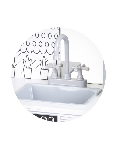 Wooden 2‑in‑1 Restaurant Kitchen – Role Play Toy CHUDIWH02404565 Chipolino | Futurartshop.com