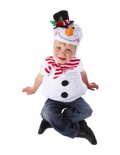Costume Pupazzo di Neve Bambino 1-3 Anni Vestito Carnevale Natale JOKCA9585V2 Joker | Futurartshop.com