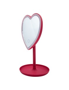 Specchio Trucco LED Cuore 26 cm – Design Compatto & Luce Integrata IBSHIB70 Ibs | Futurartshop.com