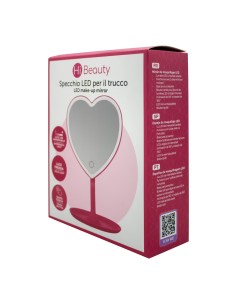 26 cm Heart LED Makeup Mirror – Compact, Lighted Design IBSHIB70 Ibs | Futurartshop.com 2
