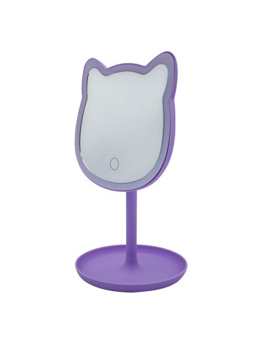 26 cm Cat LED Makeup Mirror – Compact & Lighted Design IBSHIB71 Ibs | Futurartshop.com