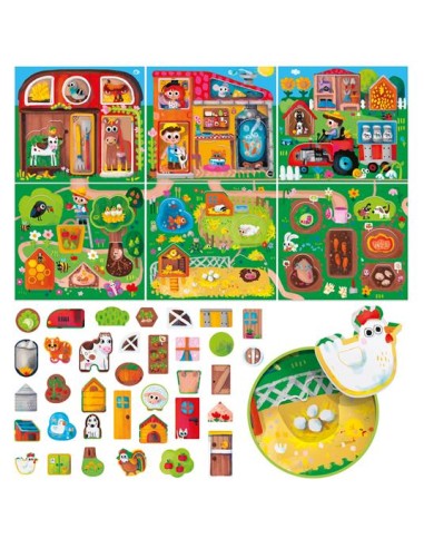 Montessori Farm First Discoveries – Educational Toy for Kids HEAIT54983 Headu | Futurartshop.com