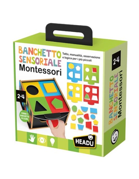 Banchetto Sensoriale Montessori – Gioco Educativo HEAIT57182 Headu | Futurartshop.com