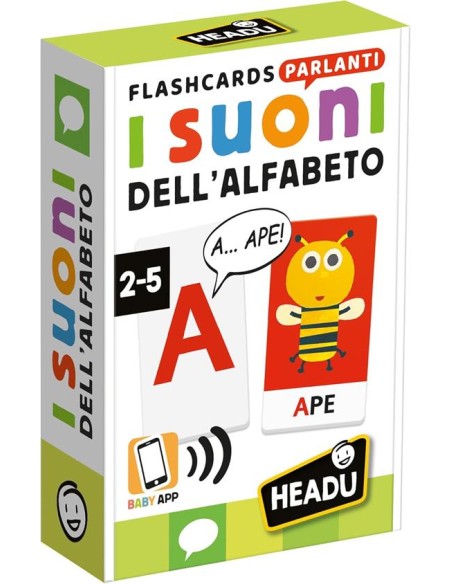 Suoni dell’Alfabeto – Flashcard Parlanti Educative HEAIT60957 Headu | Futurartshop.com