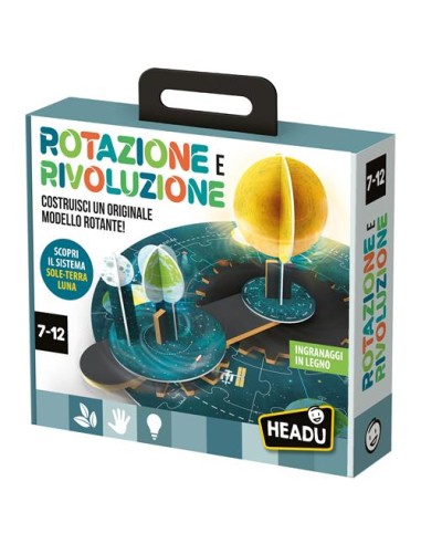 Ingranaggi in Legno – Set Rotazione & Rivoluzione Educativo HEAIT57083 Headu | Futurartshop.com