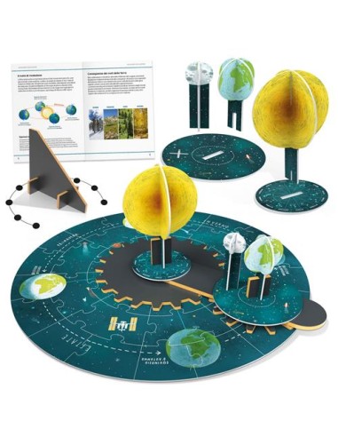 Ingranaggi in Legno – Set Rotazione & Rivoluzione Educativo HEAIT57083 Headu | Futurartshop.com