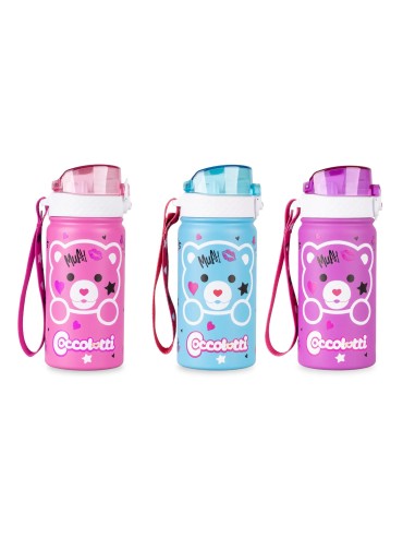 Borraccia termica Coccolotti Love e tell 400ml - 3 collori assoroti LAGCLT00036 Colourbook | Futurartshop.com